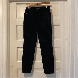 Bebe High Waisted Velvet Pants